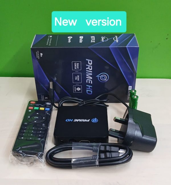 PRIME HD Tv box, RAM-128 GB, ROM-1 Tb, Android system - 14, full speed 5GHz Network Supported.
